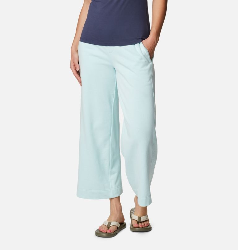Women\'s Columbia Lodge French Terry Pants Turquoise | CA-F8L13