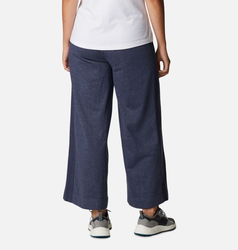 Women's Columbia Lodge French Terry Pants Navy | CA-P804L