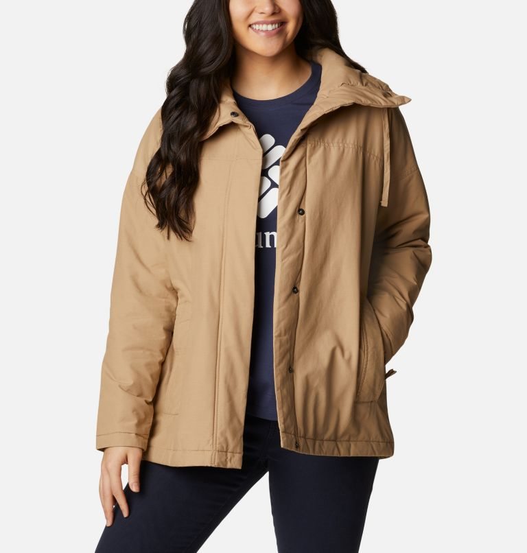 Women's Columbia Maple Hollow Insulated Jackets Light Brown | CA-DA4LC