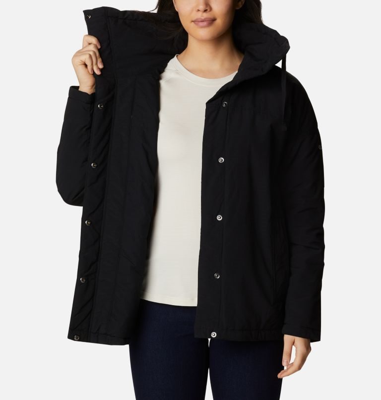Women's Columbia Maple Hollow Insulated Jackets Black | CA-UAL41
