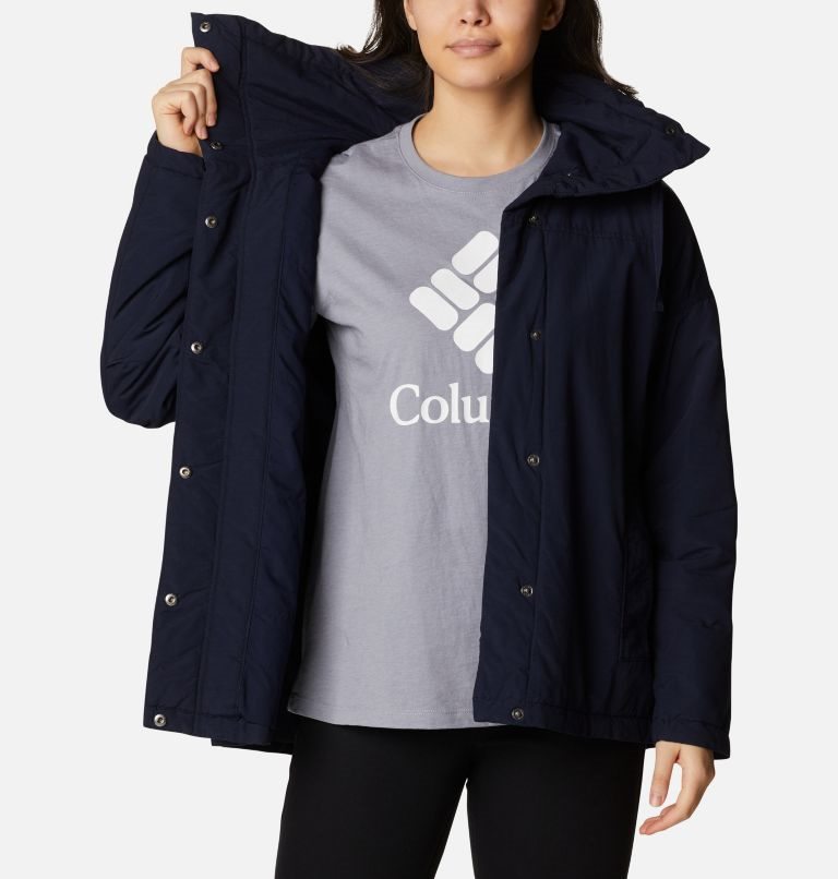 Women's Columbia Maple Hollow Insulated Jackets Navy | CA-V0156