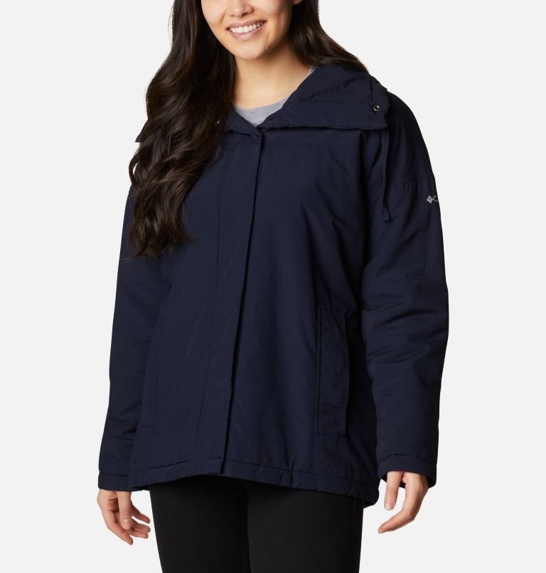 Women\'s Columbia Maple Hollow Insulated Jackets Navy | CA-V0156