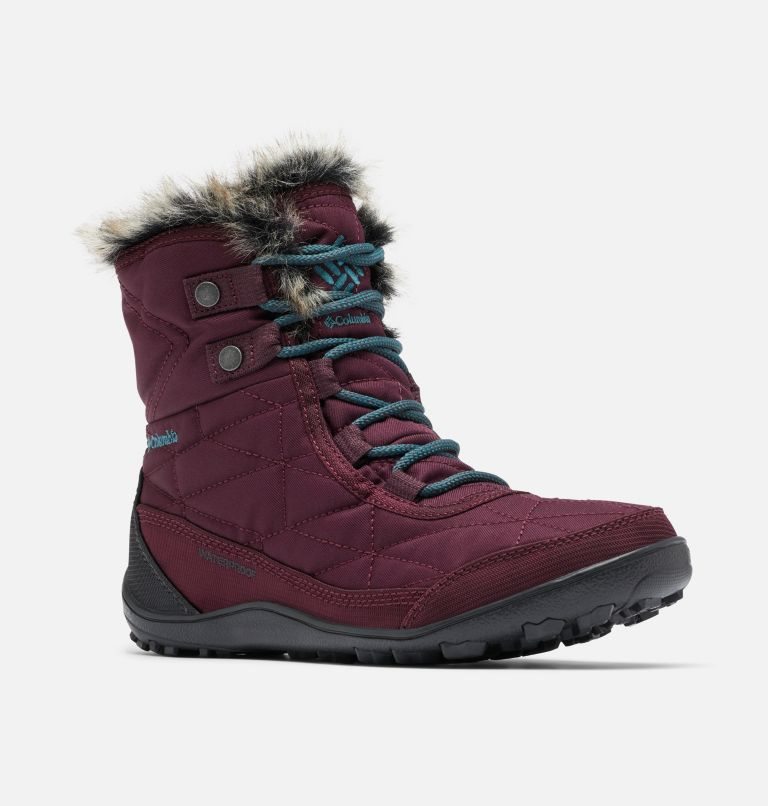 Women's Columbia Minx Shorty III Boots Maroon | CA-R3CL5