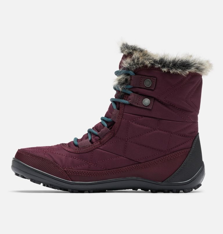 Women's Columbia Minx Shorty III Boots Maroon | CA-R3CL5
