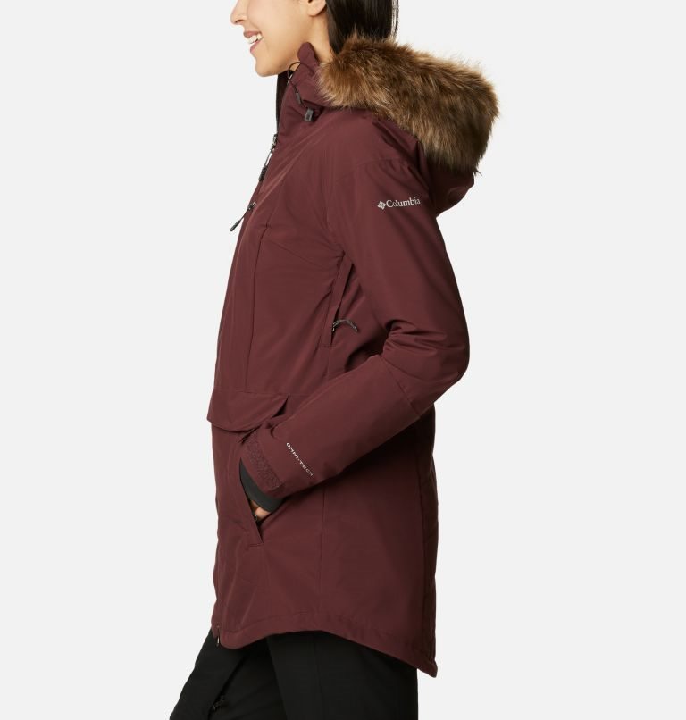 Women's Columbia Mount Bindo II Omni-Heat Infinity Insulated Jackets Burgundy | CA-M013L