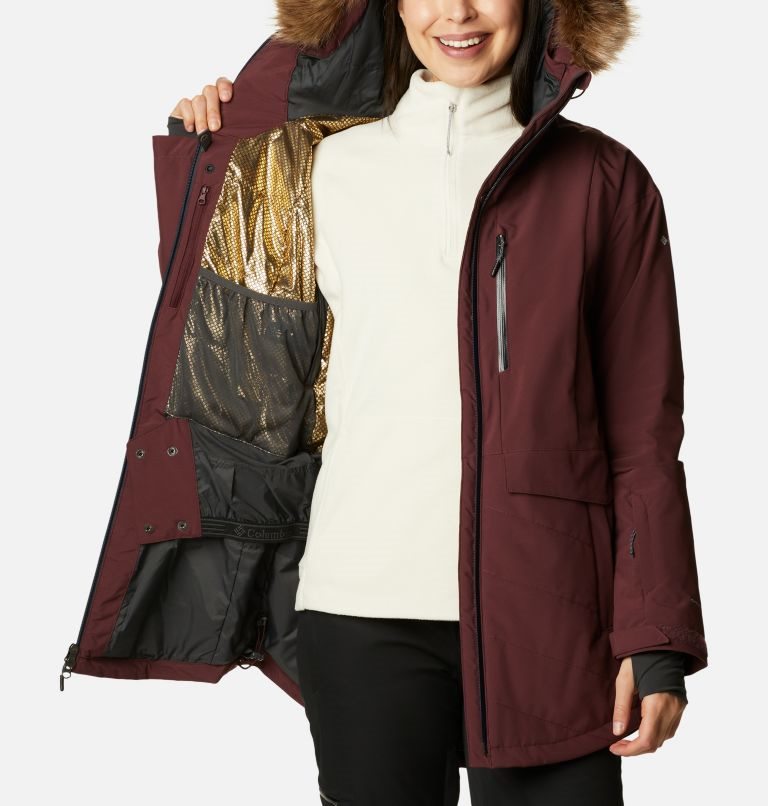 Women's Columbia Mount Bindo II Omni-Heat Infinity Insulated Jackets Burgundy | CA-M013L