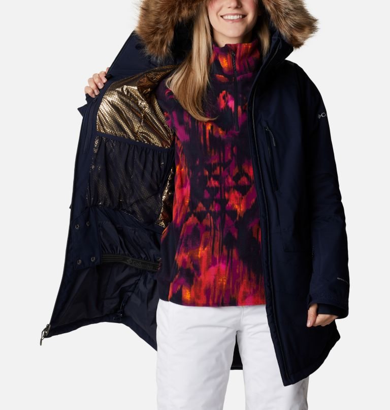 Women's Columbia Mount Bindo II Omni-Heat Infinity Insulated Jackets Navy | CA-X6A1L