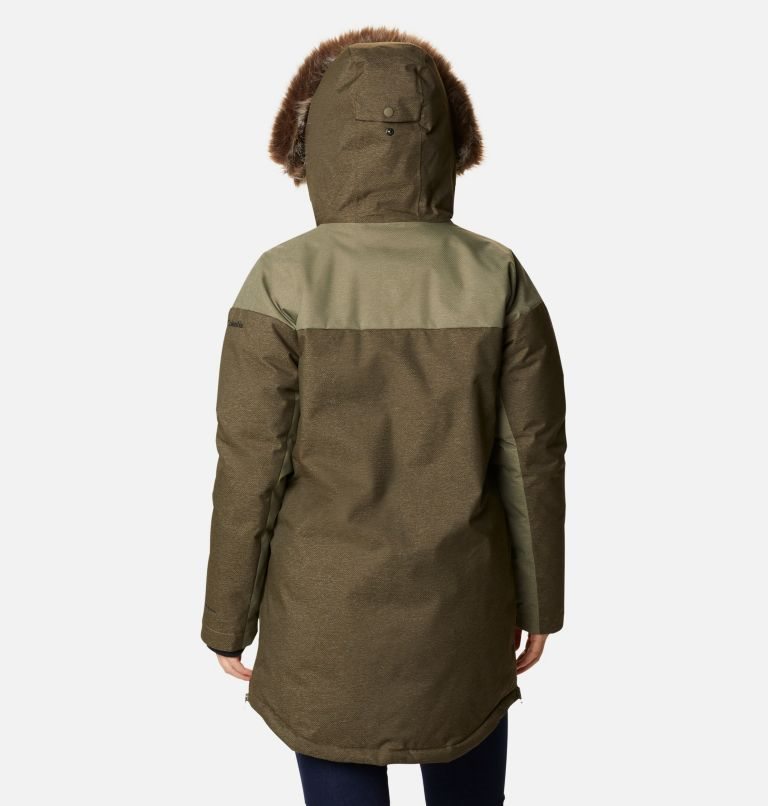 Women's Columbia Mount Si Omni-Heat Infinity Down Jackets Olive | CA-J485A