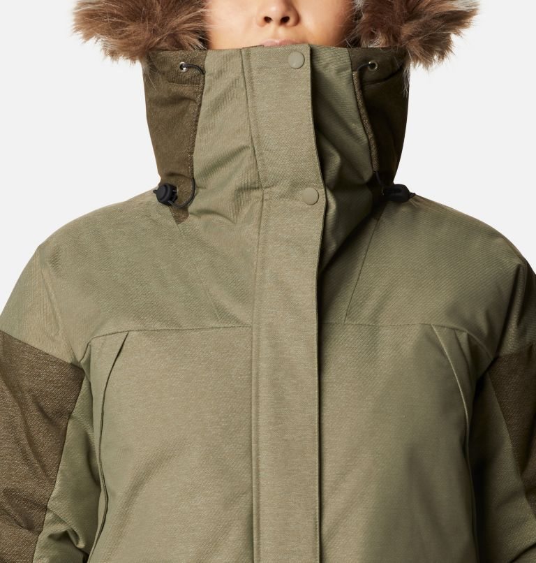 Women's Columbia Mount Si Omni-Heat Infinity Down Jackets Olive | CA-J485A