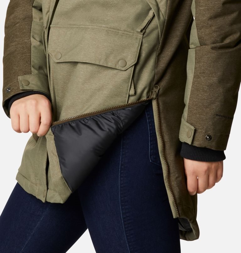Women's Columbia Mount Si Omni-Heat Infinity Down Jackets Olive | CA-J485A