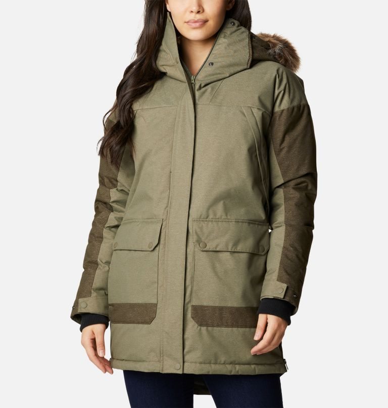 Women\'s Columbia Mount Si Omni-Heat Infinity Down Jackets Olive | CA-J485A