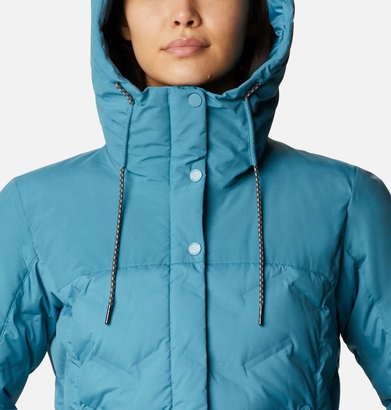 Women's Columbia Mountain Croo Long Down Jackets Turquoise | CA-CC854