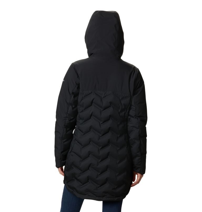 Women's Columbia Mountain Croo Long Down Jackets Black | CA-I8C10