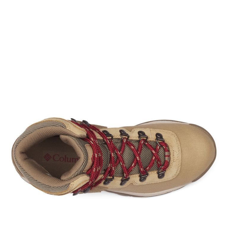 Women's Columbia Newton Ridge Canvas Waterproof Hiking Boots Light Brown | CA-P658C