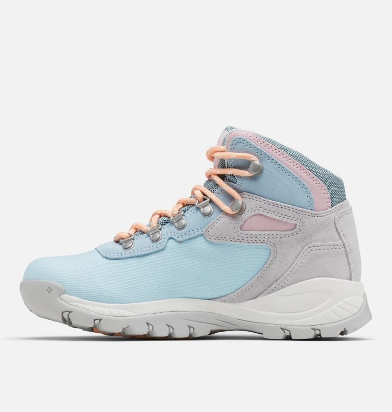 Women's Columbia Newton Ridge Canvas Waterproof Hiking Boots Light Blue | CA-U6531