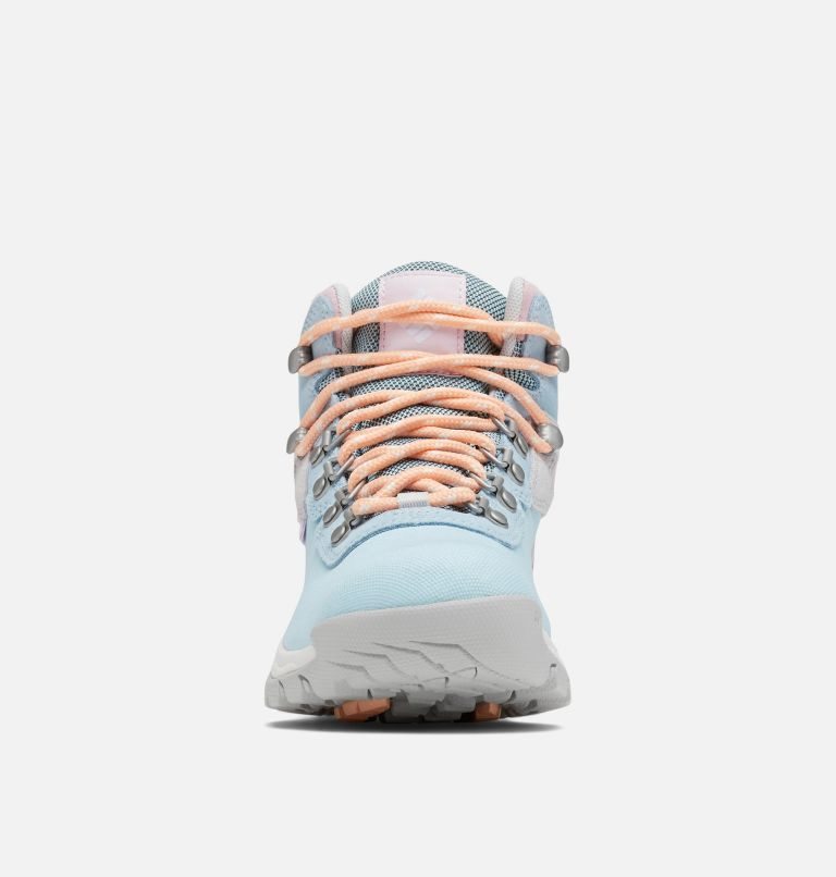 Women's Columbia Newton Ridge Canvas Waterproof Hiking Boots Light Blue | CA-U6531