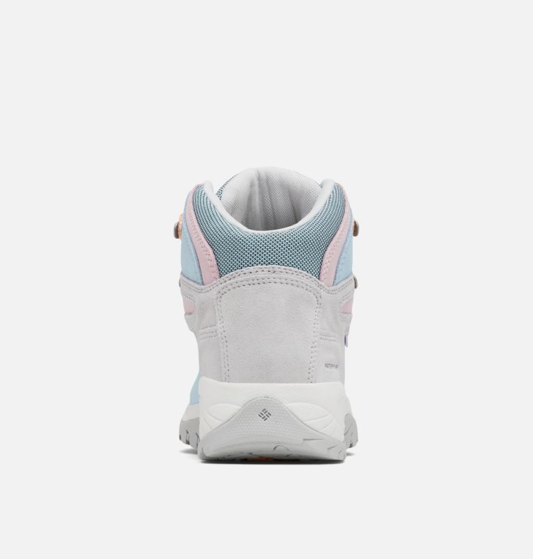 Women's Columbia Newton Ridge Canvas Waterproof Hiking Boots Light Blue | CA-U6531