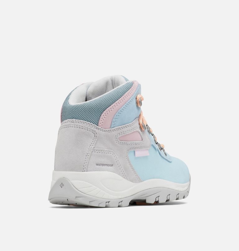 Women's Columbia Newton Ridge Canvas Waterproof Hiking Boots Light Blue | CA-U6531