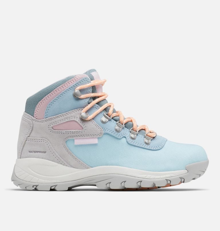 Women\'s Columbia Newton Ridge Canvas Waterproof Hiking Boots Light Blue | CA-U6531