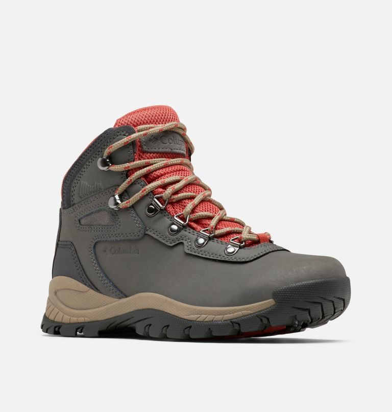Women's Columbia Newton Ridge Plus Waterproof Hiking Boots Dark Grey | CA-H3851