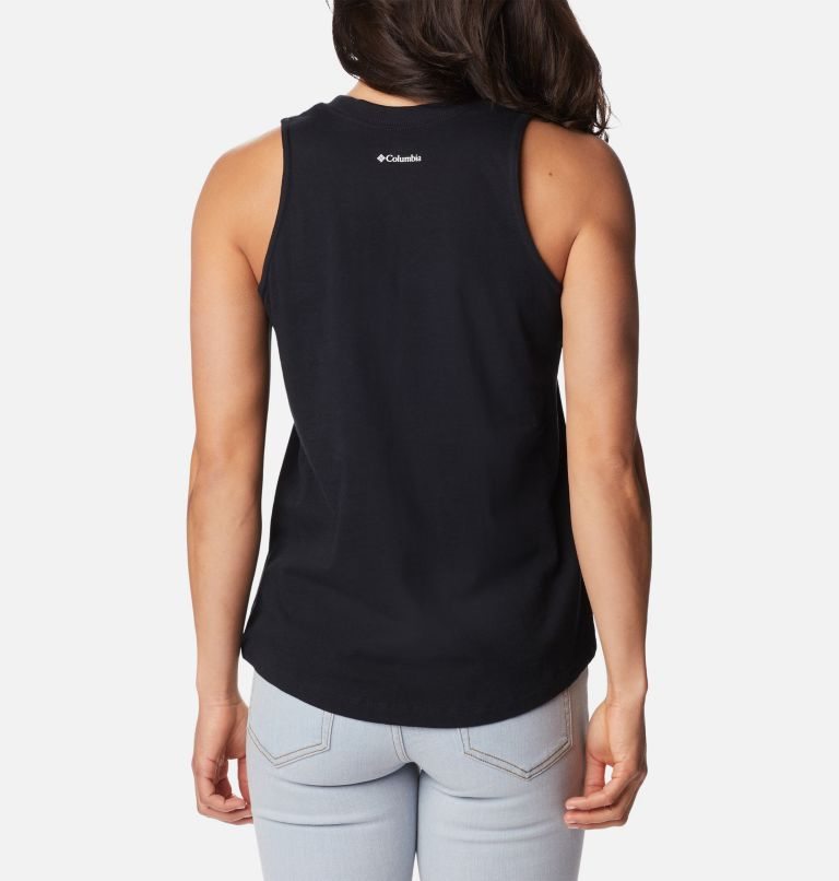 Women's Columbia North Cascades Tanks Black | CA-YA086