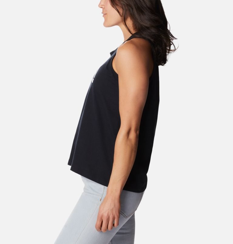Women's Columbia North Cascades Tanks Black | CA-YA086