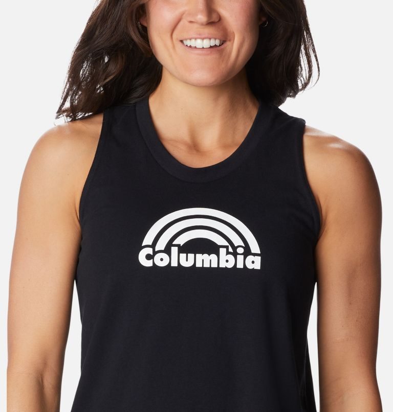 Women's Columbia North Cascades Tanks Black | CA-YA086