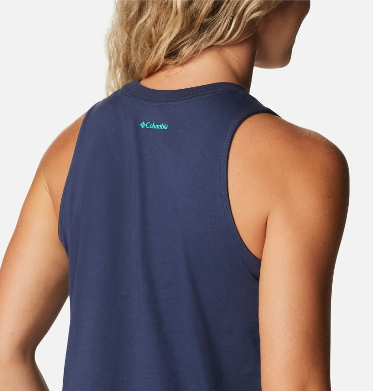 Women's Columbia North Cascades Tanks Navy | CA-CAL35