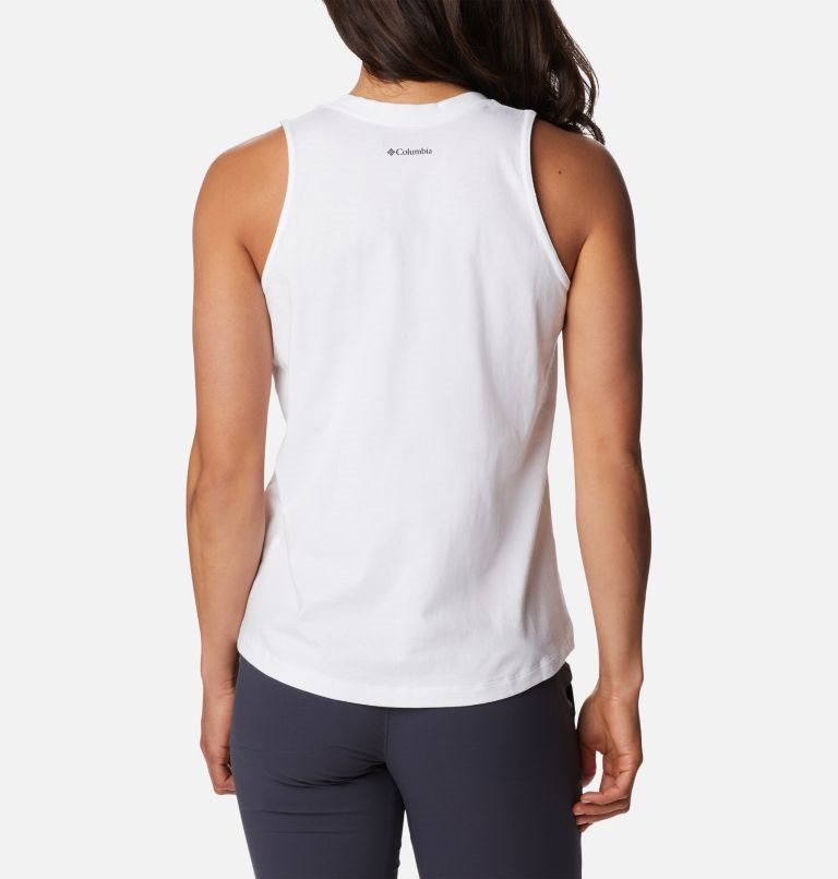 Women's Columbia North Cascades Tanks White | CA-M4C85