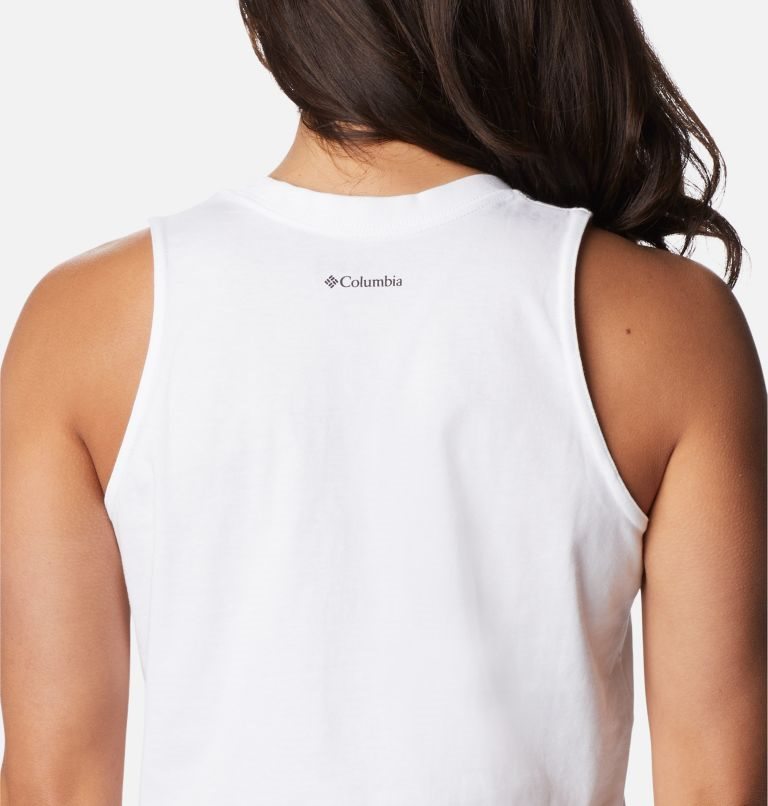 Women's Columbia North Cascades Tanks White | CA-M4C85