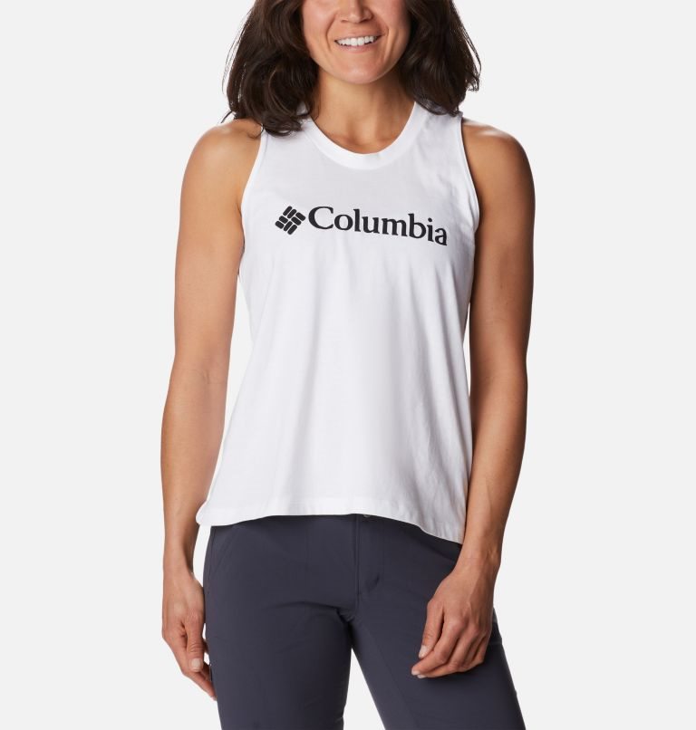 Women\'s Columbia North Cascades Tanks White | CA-M4C85