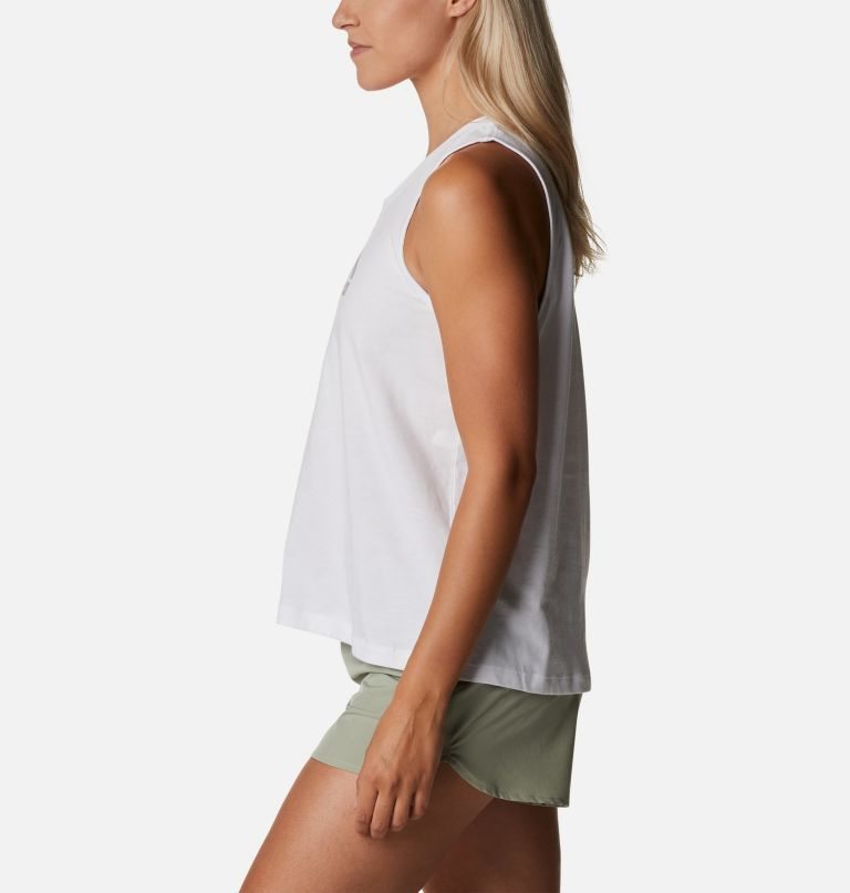 Women's Columbia North Cascades Tanks White | CA-O6LC5