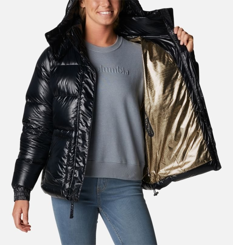 Women's Columbia Northern Gorge II Omni-Heat Infinity Down Jackets Black | CA-C1065