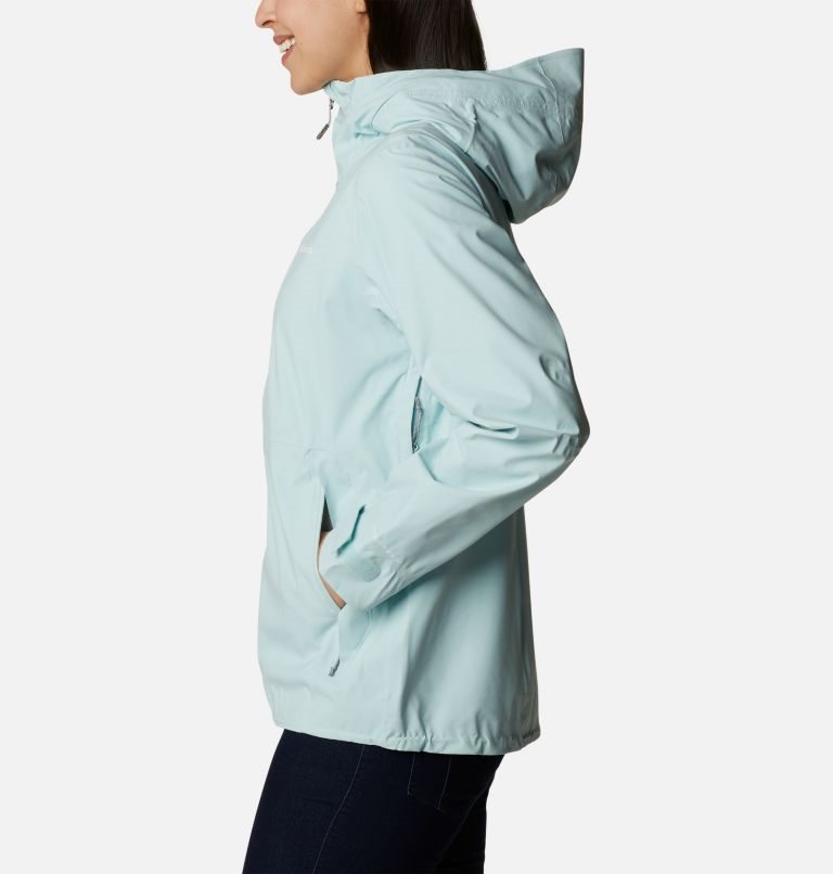Women's Columbia Omni-Tech Ampli-Dry Shell Jackets Turquoise | CA-O83A1