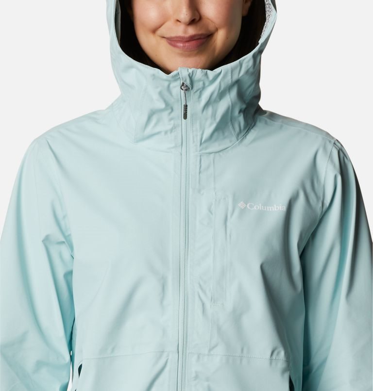 Women's Columbia Omni-Tech Ampli-Dry Shell Jackets Turquoise | CA-O83A1