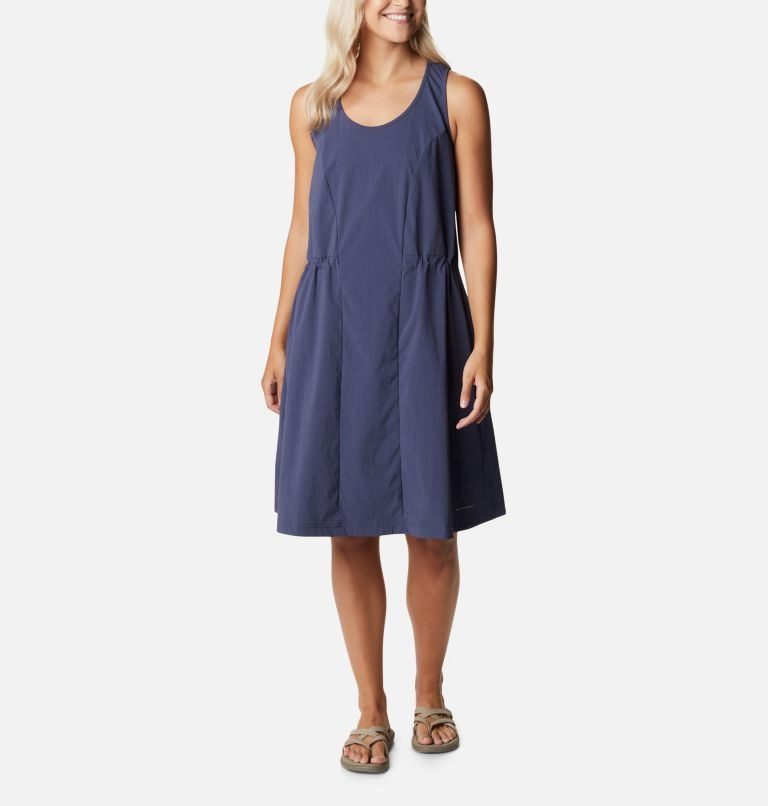 Women\'s Columbia On The Go Dress Navy | CA-W3A4C
