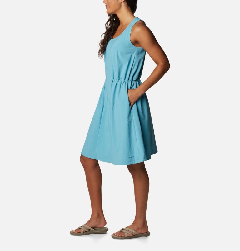 Women's Columbia On The Go Dress Turquoise | CA-J4A51