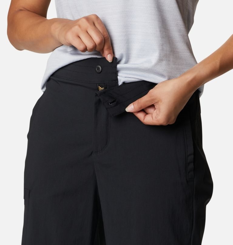 Women's Columbia On The Go Long Shorts Black | CA-ML401