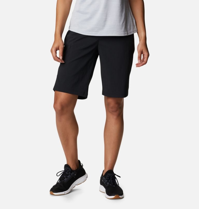 Women\'s Columbia On The Go Long Shorts Black | CA-ML401