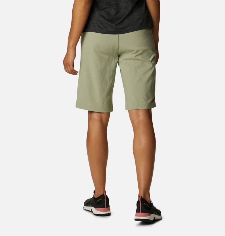 Women's Columbia On The Go Long Shorts Olive | CA-L8160