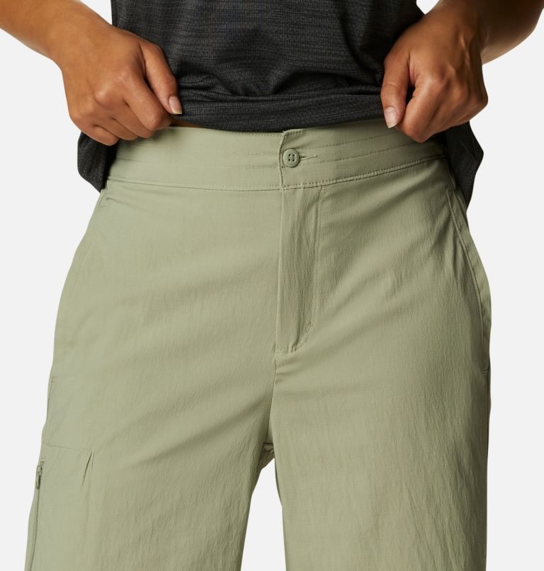 Women's Columbia On The Go Long Shorts Olive | CA-L8160