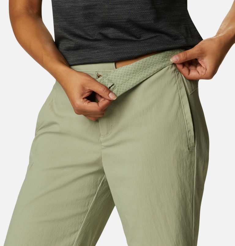 Women's Columbia On The Go Long Shorts Olive | CA-L8160