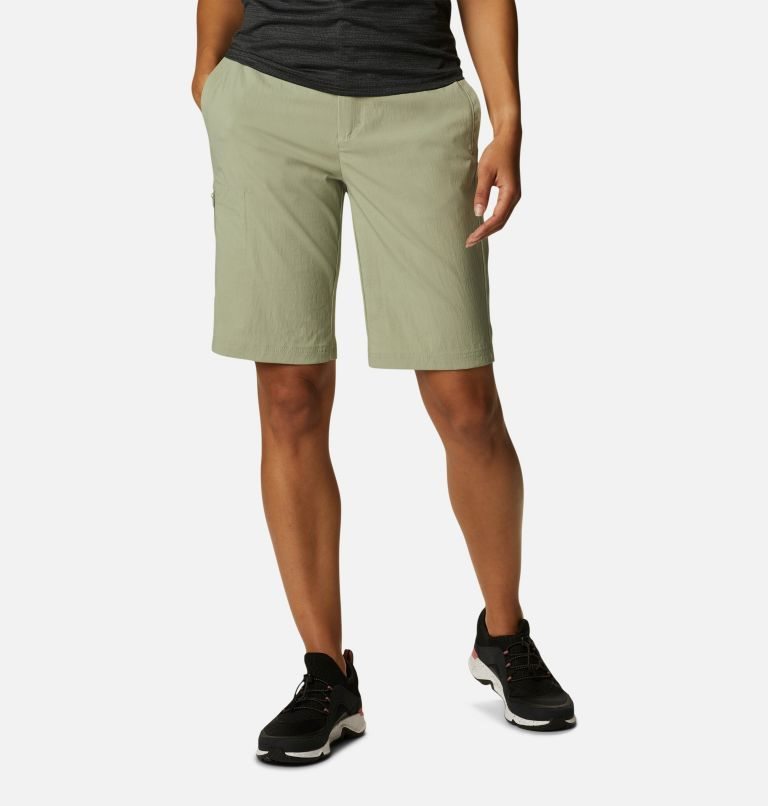 Women\'s Columbia On The Go Long Shorts Olive | CA-L8160