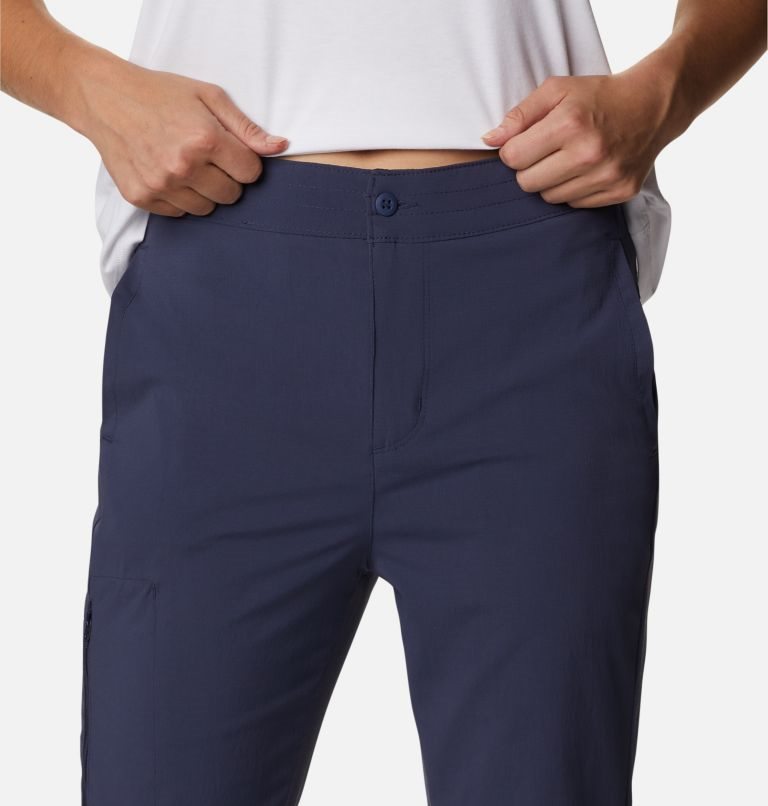 Women's Columbia On The Go Pants Navy | CA-K80A1