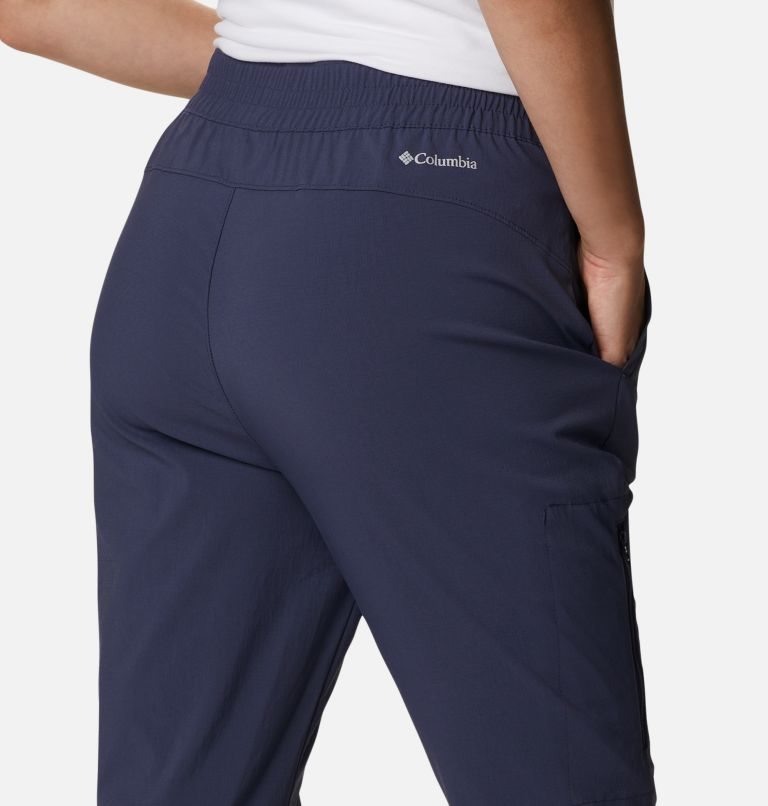Women's Columbia On The Go Pants Navy | CA-K80A1
