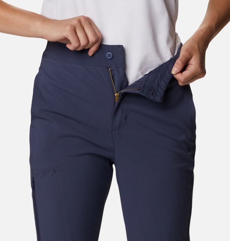 Women's Columbia On The Go Pants Navy | CA-K80A1