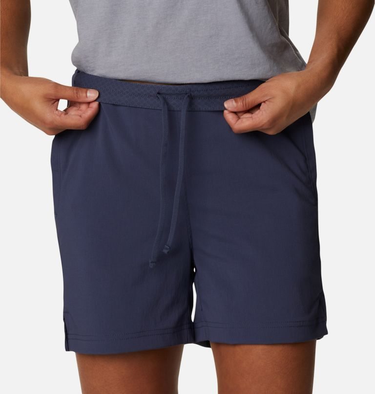 Women's Columbia On The Go Shorts Navy | CA-L6534
