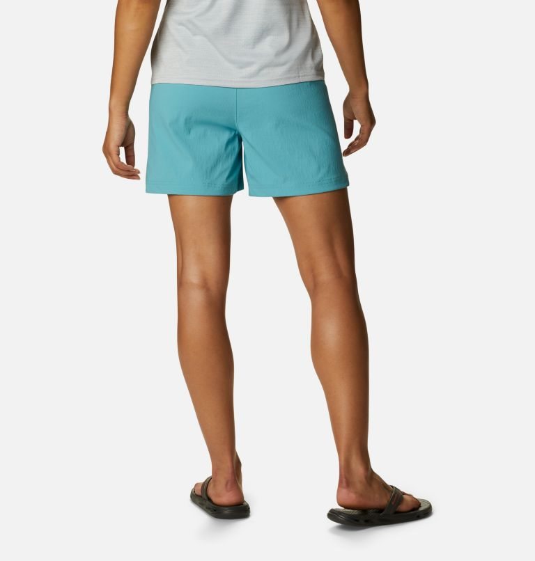 Women's Columbia On The Go Shorts Turquoise | CA-K03A8