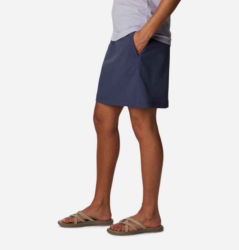 Women's Columbia On The Go Skorts Navy | CA-IA8CL