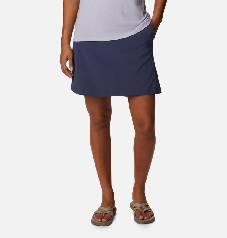 Women\'s Columbia On The Go Skorts Navy | CA-IA8CL
